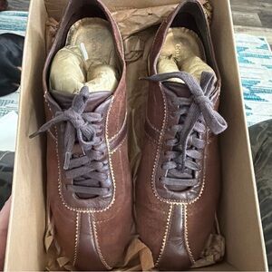 Cole Haan Dark Brown Leather Sneakers